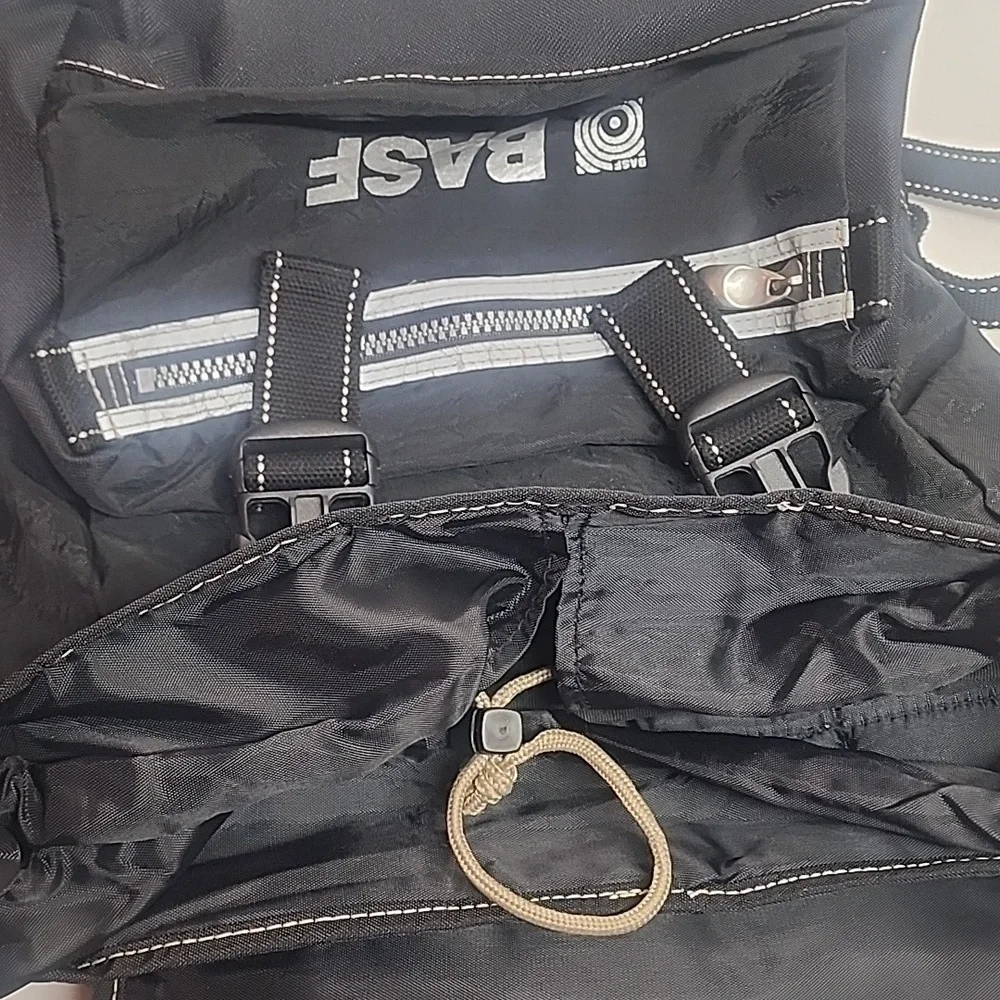 BASF Black Unisex Water-Resistant Quality Backpack